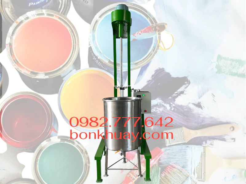 Bộ M&aacute;y khuấy sơn v&agrave; bồn chứa inox 200 l&iacute;t 