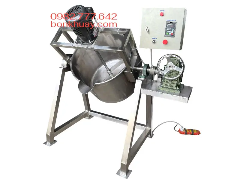 Bồn khuấy c&ocirc;ng nghiệp nghi&ecirc;n th&ugrave;ng đổ liệu