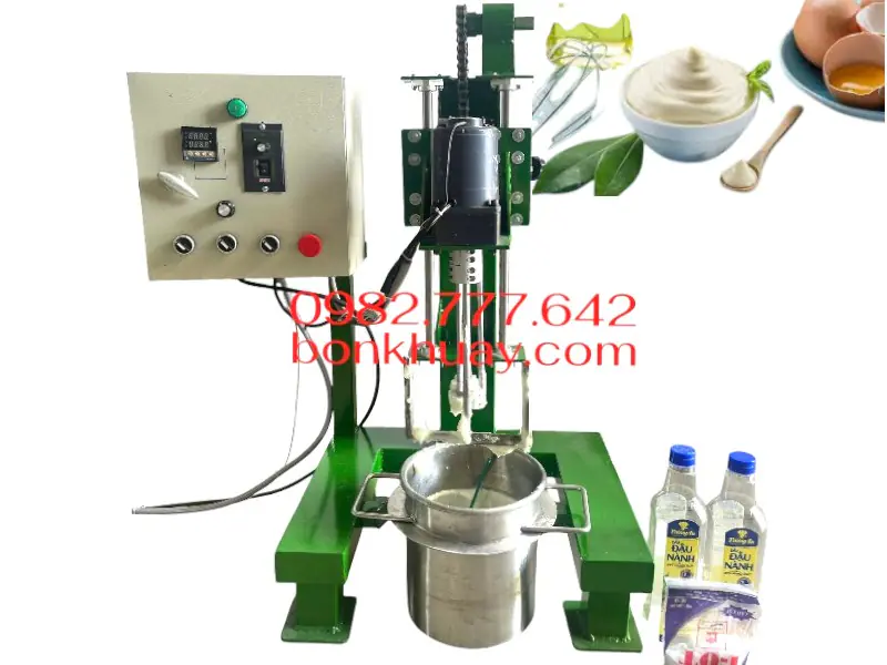 M&aacute;y đồng h&oacute;a , nhũ h&oacute;a c&aacute;nh qu&eacute;t sốt mayonnaise dung t&iacute;ch nhỏ 