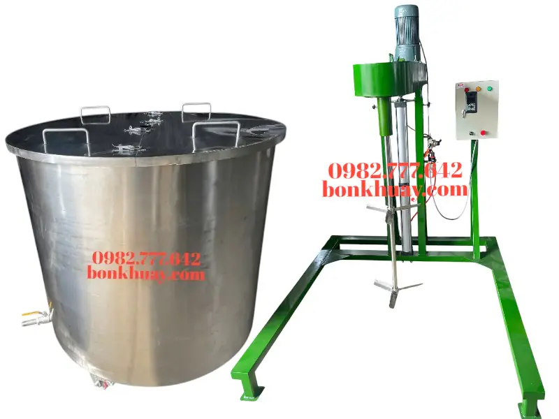 M&aacute;y Khuấy Trộn H&oacute;a Chất C&ocirc;ng Nghiệp inox 304 d&ugrave;ng khuấy h&oacute;a chất, sơn, dung m&ocirc;i v&agrave; chất tẩy rửa trong nh&agrave; m&aacute;y sản xuất.