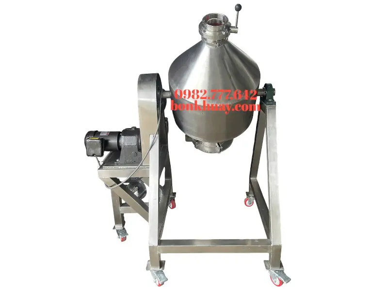 M&aacute;y trộn bột kh&ocirc; h&igrave;nh trống 20-30kg d&ugrave;ng trộn bột thực phẩm, gia vị v&agrave; phụ gia đồng đều.