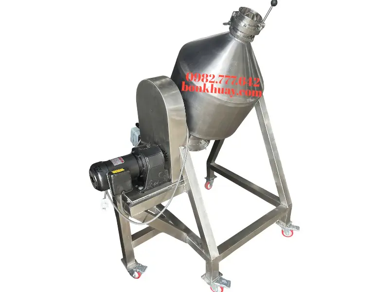 M&aacute;y trộn bột h&igrave;nh trống 20-30kg inox 304 thiết kế nhỏ gọn, dễ vệ sinh, năng suất cao.