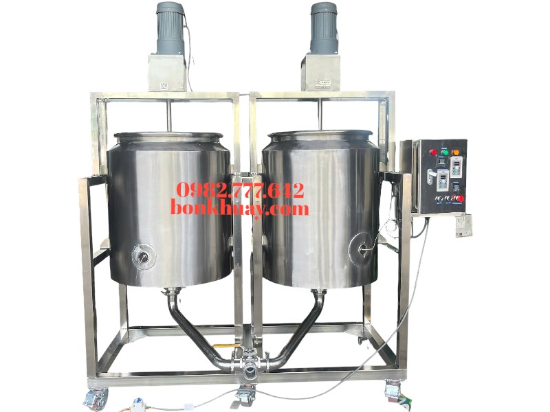 Quy tr&igrave;nh sản xuất nước giặt bằng bồn khuấy c&ocirc;ng nghiệp inox 304